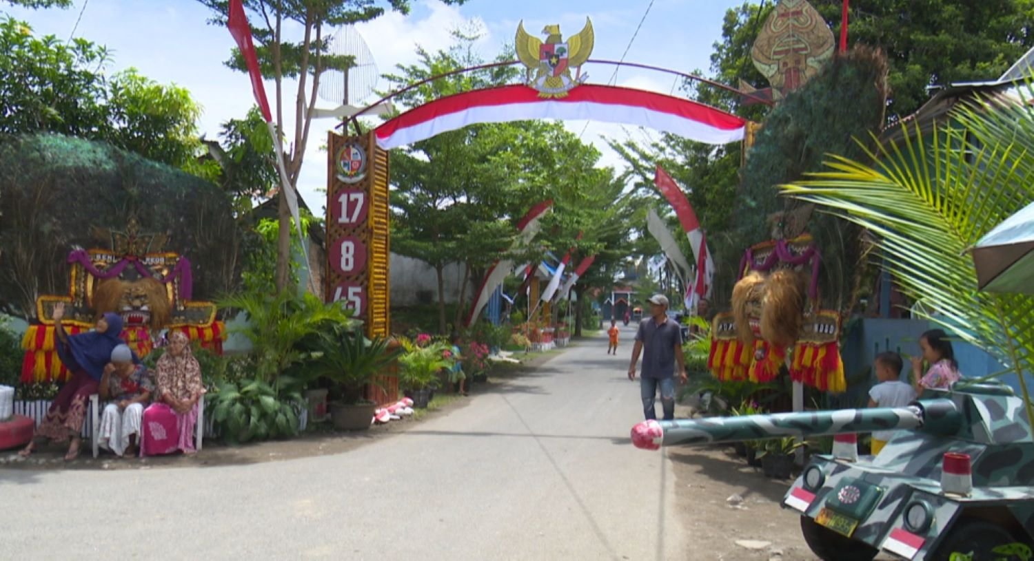 Semarak HUT RI Ke 78, Desa Kolam Gelar Lomba Hias Kampung