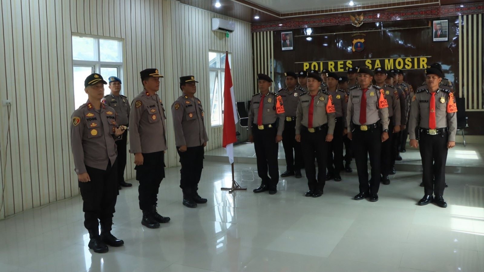Satuan Pamobvit Polres Samosir untuk Danau Toba Dikukuhkan Kapolda Sumut