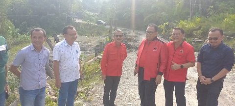 Prihatin Kondisi Jalan Lolowua - Dola, Nias, Baskami Minta Pemprovsu Beri Atensi Khusus