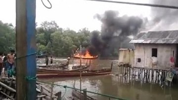 Boat di Alur Pelabuhan Belawan Terbakar, Diduga Bermuatan BBM Curian