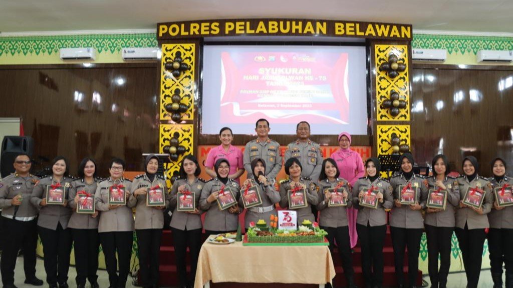 Polres Pelabuhan Belawan Syukuran Hari  Polwan ke-75