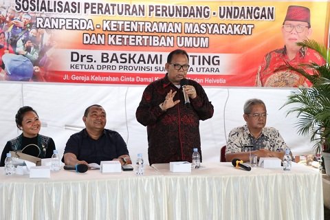 Temui Warga Cinta Damai, Baskami Ajak Masyarakat Jaga Lingkungan Dari Narkoba
