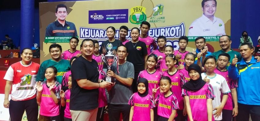 PB Indocafe Juara Umum Kejurkot, Ketum PBSI Medan Ade Jona: Kita Maksimalkan Pencarian Atlet Bulutangkis Berbakat