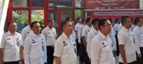 Pejabat Rutan Labuhan Deli Pindah Tugas, Gelar Apel Pagi Perpisahan