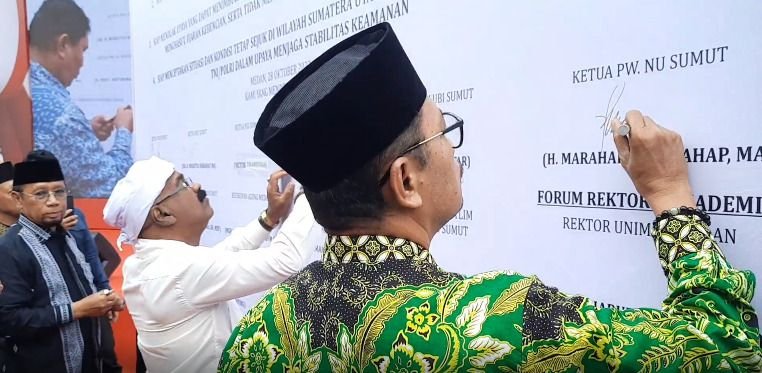 Tokoh Lintas Etnis dan Agama se-Sumut Deklarasi Pemilu Damai