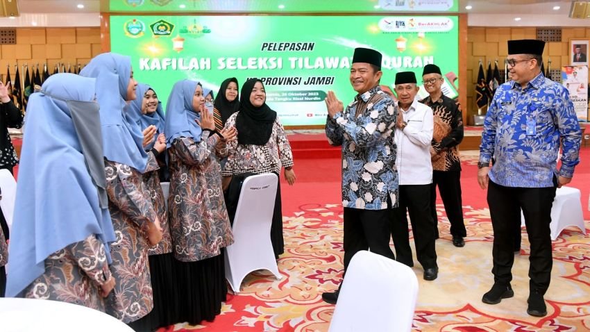 Pj Gubernur Lepas Kafilah Sumut ke STQ Nasional XXVII di Jambi