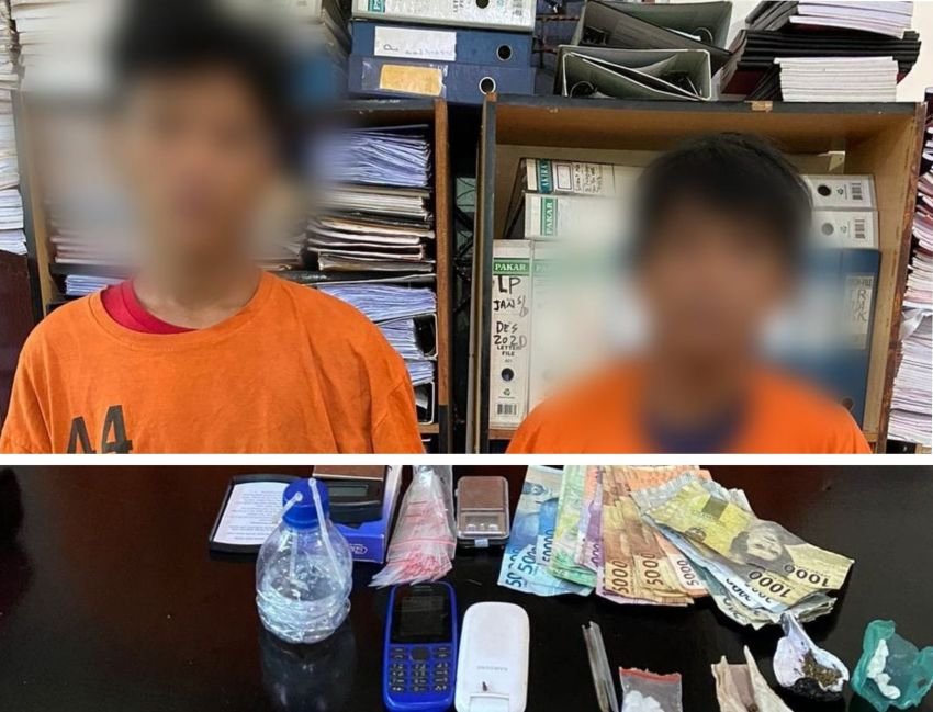 Polsek Perdagangan Tangkap Kurir Sabu dan Ganja, Bodong dan Panjul