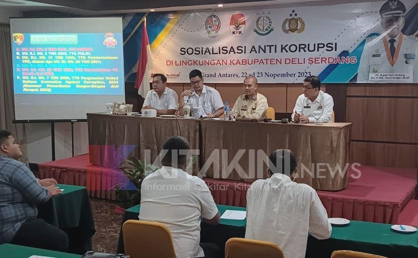 Gelar Sosialisasi, Pemkab Deliserdang Komitmen Lawan Korupsi