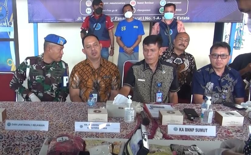 BNN Sumut Tangkap Kurir 7 Kg Sabu di Selat Malaka Asahan