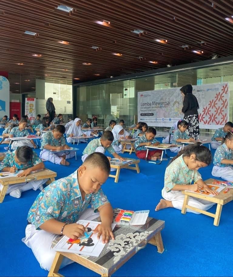 Momen Hari Pahlawan, Pelindo Ajak Anak-Anak Lomba Mewarnai