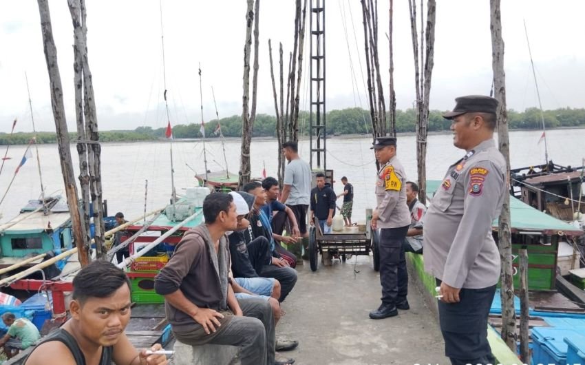Polres Pelabuhan Belawan Sosialisasikan Pemilu Damai ke Masyarakat Pesisir