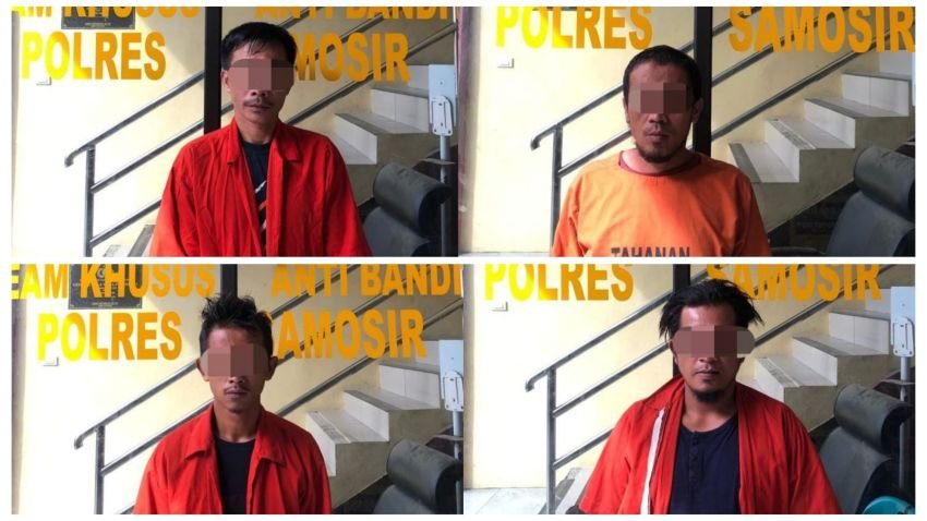 Warga Siantar dan Simalungun Ditangkap Kasus Curanmor di Samosir