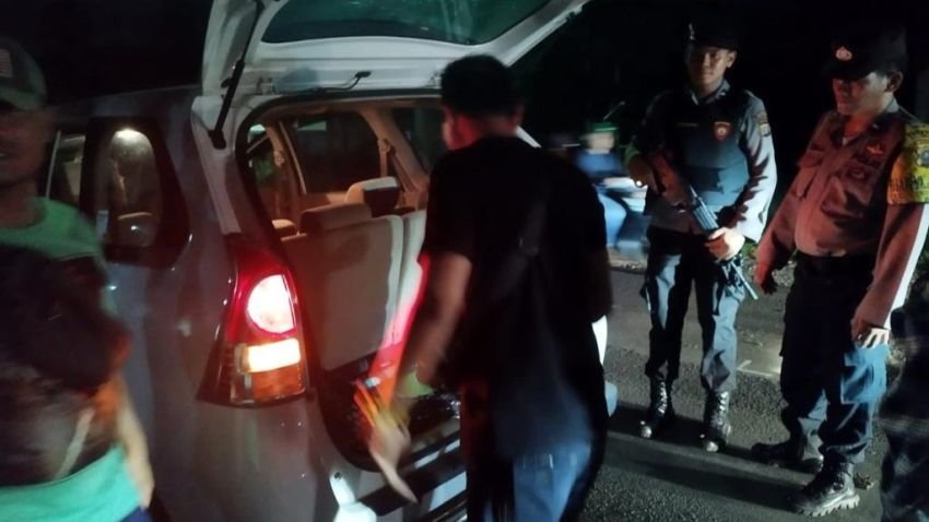 Cegah Peredaran Narkoba, Polres Tapteng Razia di Perbatasan Hingga Malam
