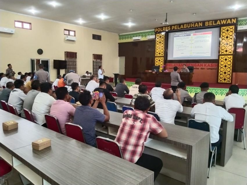 Polres Pelabuhan Belawan Gelar Pelatihan Fungsi Teknis Reskrim