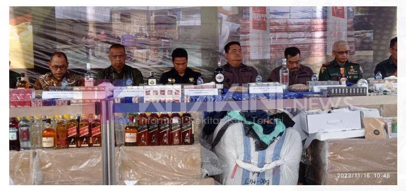 Bea Cukai Sumut Musnahkan Jutaan Batang Rokok, Obat dan Miras