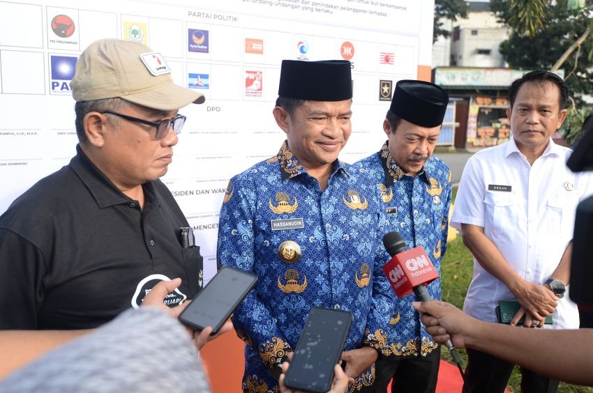 Pj Gubsu Bersama Ketua Bawaslu Teken Kesepakatan Pemilu Damai 2024