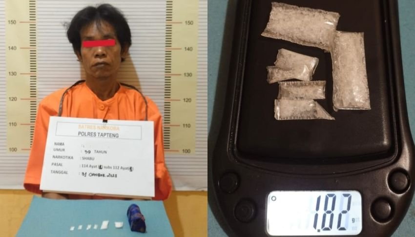 Satnarkoba Polres Tapteng Tangkap Pengedar Sabu di Desa Appolu