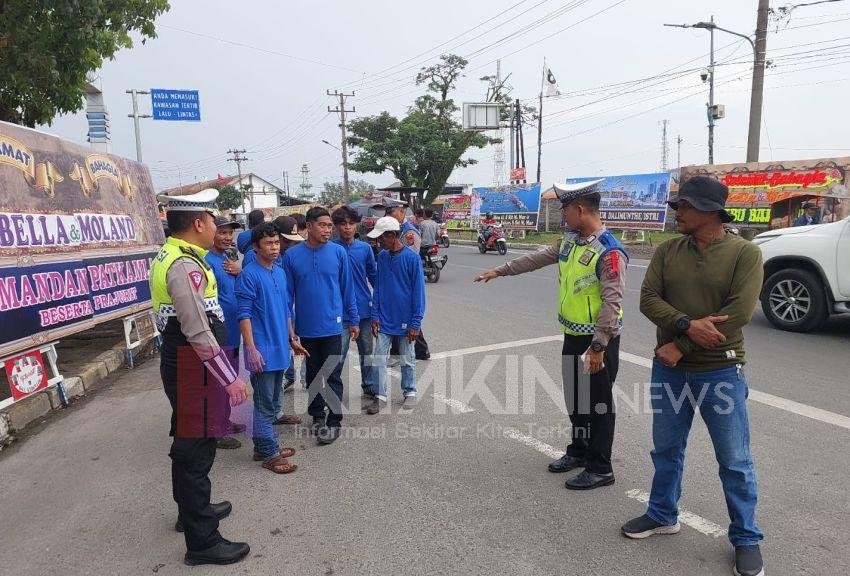 Kurangi Angka Kecelakaan, Satlantas Polres Pelabuhan Belawan Gelar Sosialisasi