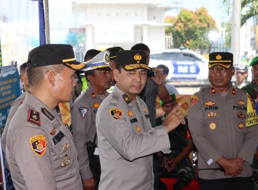 Tim Mabes Polri Tinjau Pelaksanaan Ops Lilin Toba Polres Pelabuhan Belawan