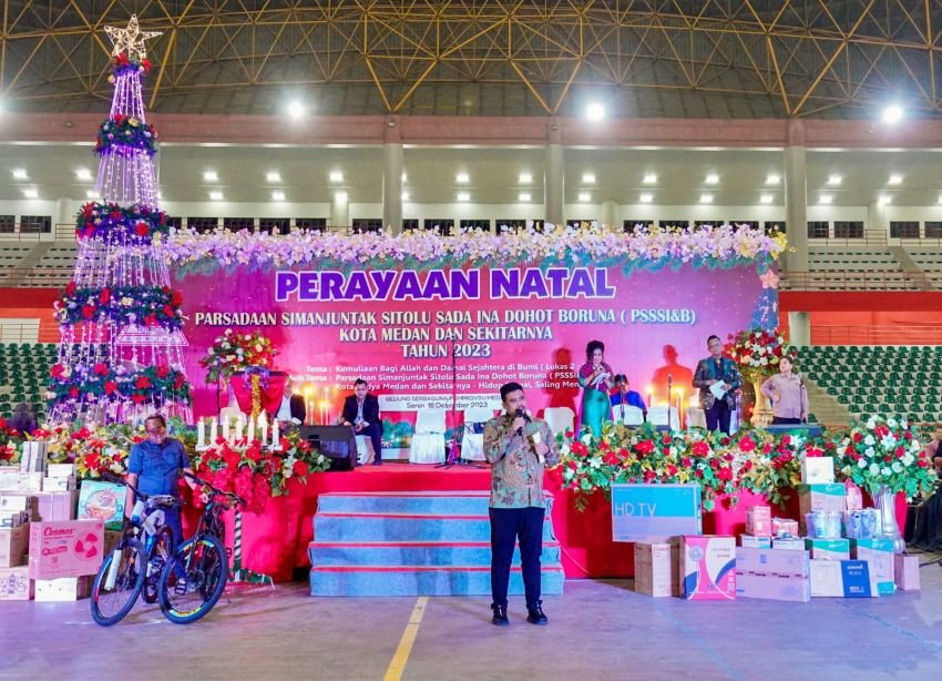 Berikut Pesan Bobby Nasution dalam Perayaan Natal Parsadaan Simanjuntak
