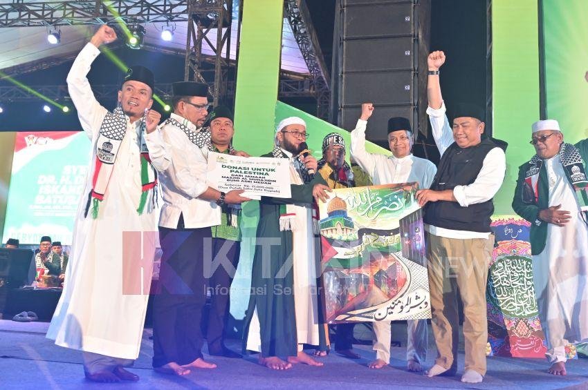 Malam Munajat 93 Tahun Al-Washliyah, Lelang Kaligrafi Rp155 Juta untuk Palestina