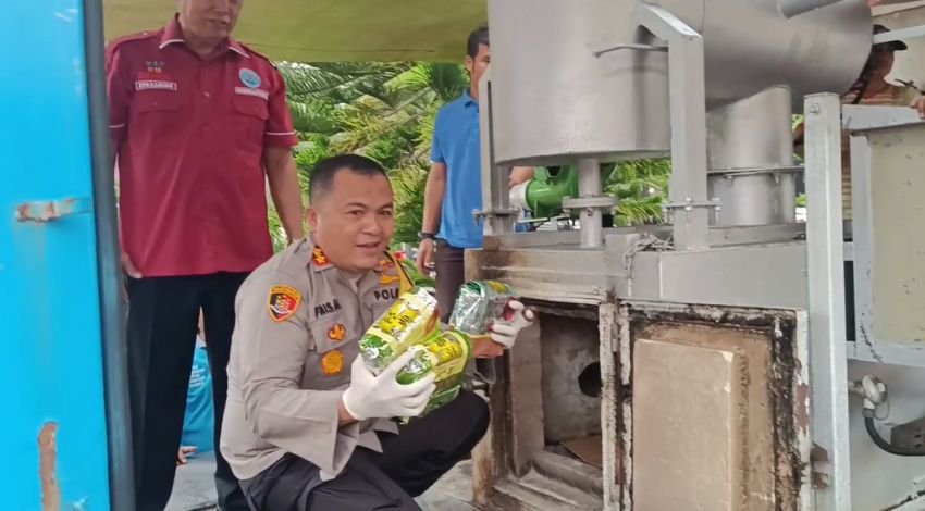 Polres Langkat Musnahkan 22 Kg Sabu dan 13 Kg Ganja