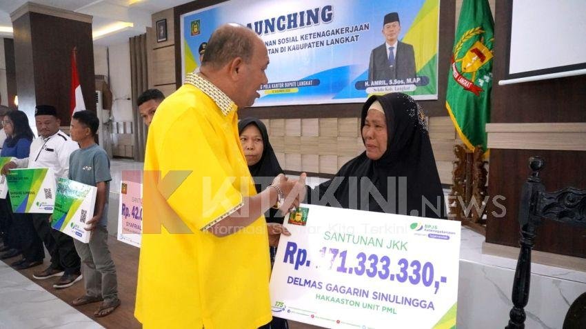 Ada 26.639 Pekerja Rentan di Langkat Dapat Perlindungan Jaminan Sosial