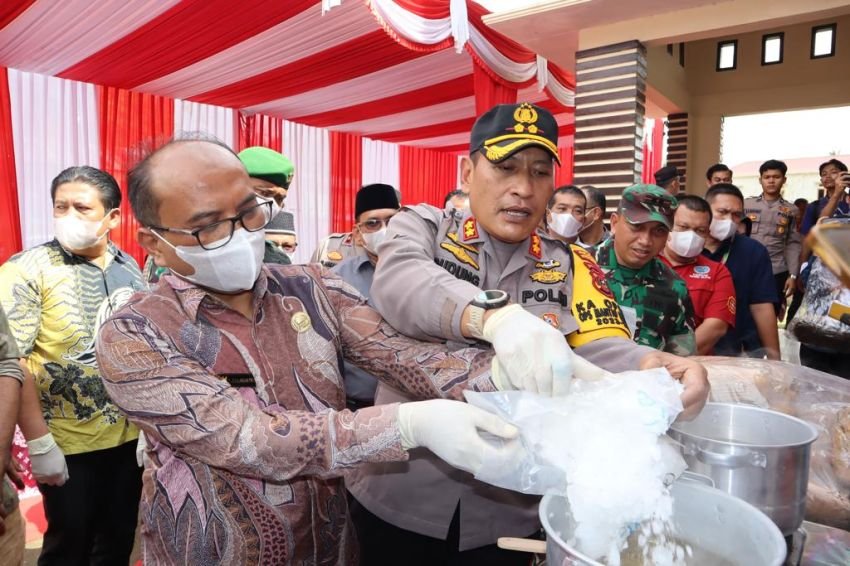 Polres Padangsidimpuan Musnahkan Puluhan Kilogram Sabu dan Ganja