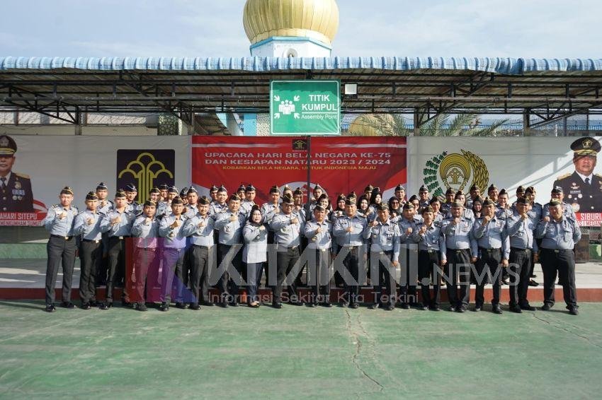 Kesiapan Nataru, Jajaran Lapas Medan Upacara Peringati Hari Bela Negara