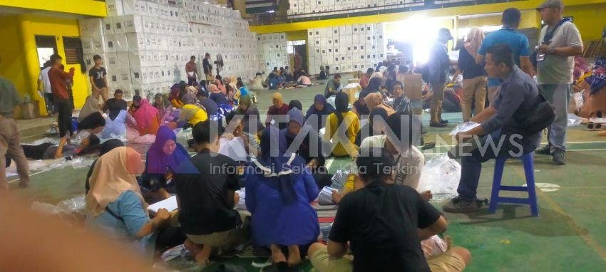 KPU Langkat Mulai Sortir dan Lipat Surat Suara Pemilu 2024