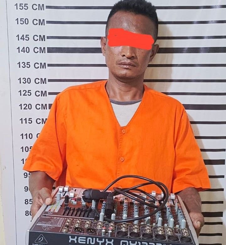 Pelaku Pencuri Sound System Mesjid Ditangkap Polisi