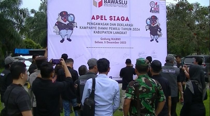 Bawaslu Langkat Instruksikan Panwascam Tindak Tegas Pelanggar Kampanye