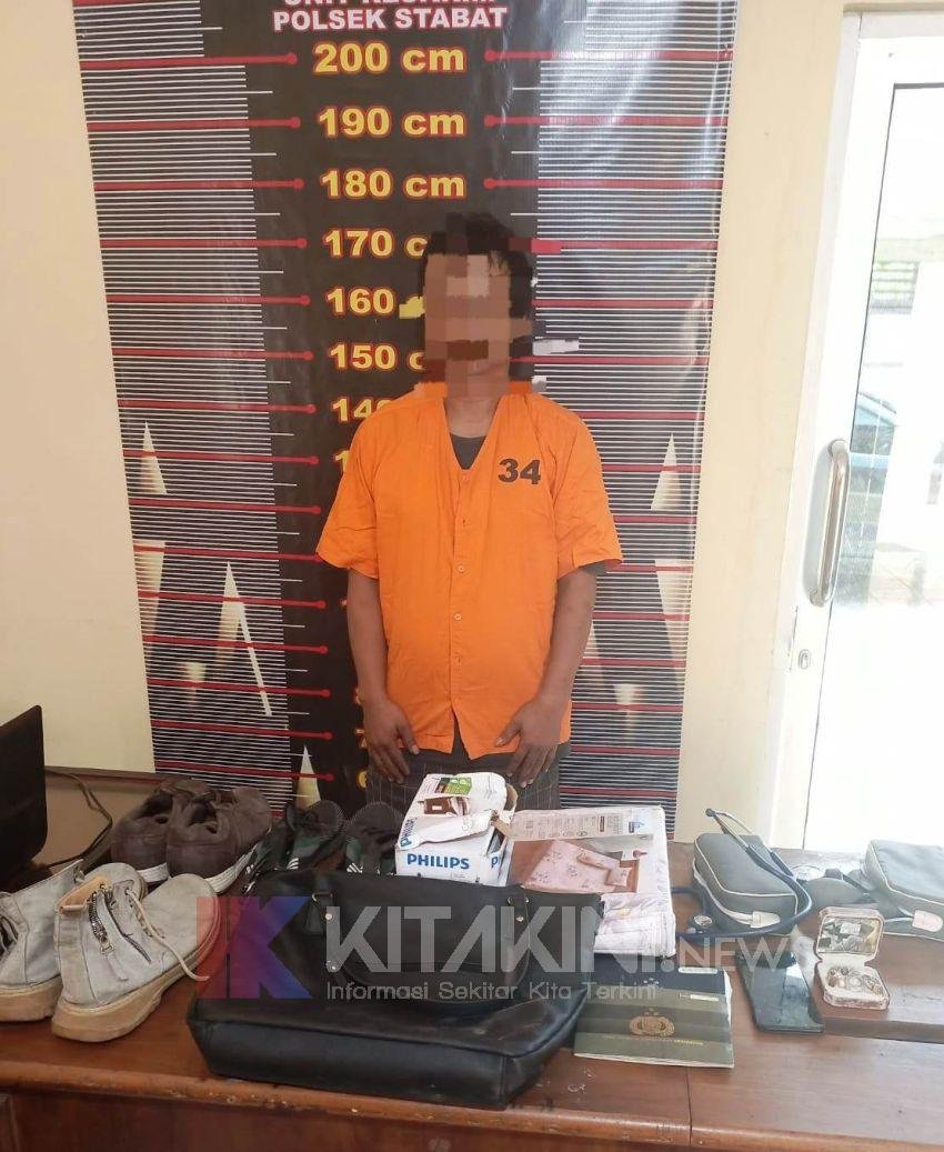 Polsek Stabat Tangkap Pembobol Rumah Warga