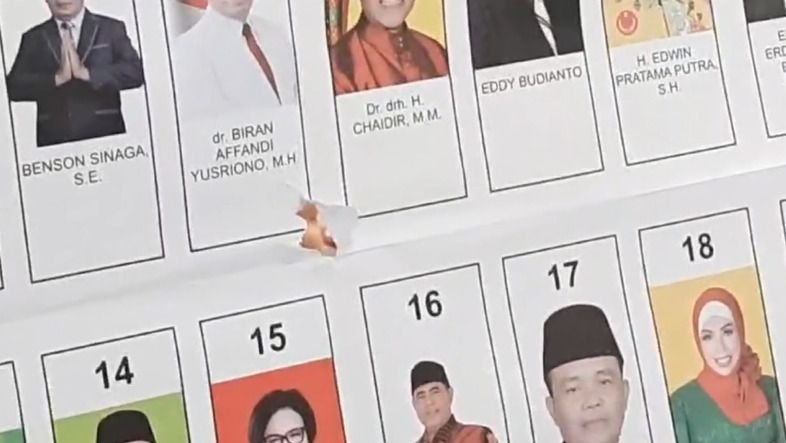 Ribuan Surat Suara Caleg DPR RI Ditemukan Rusak di Pekanbaru