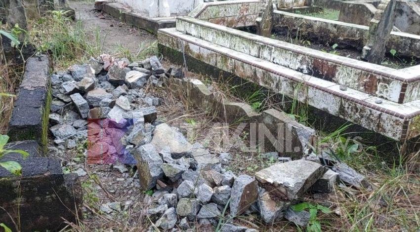 Sepuluh Makam di Binjai Rusak, Besi Pondasi Hilang
