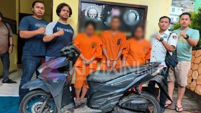 Curi Sepeda Motor, Tiga Pelaku Digiring Petugas Polres Padangsidimpuan