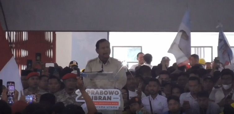 Kampanye di Medan, Capres Prabowo Kasi Sindiran Omon-omon