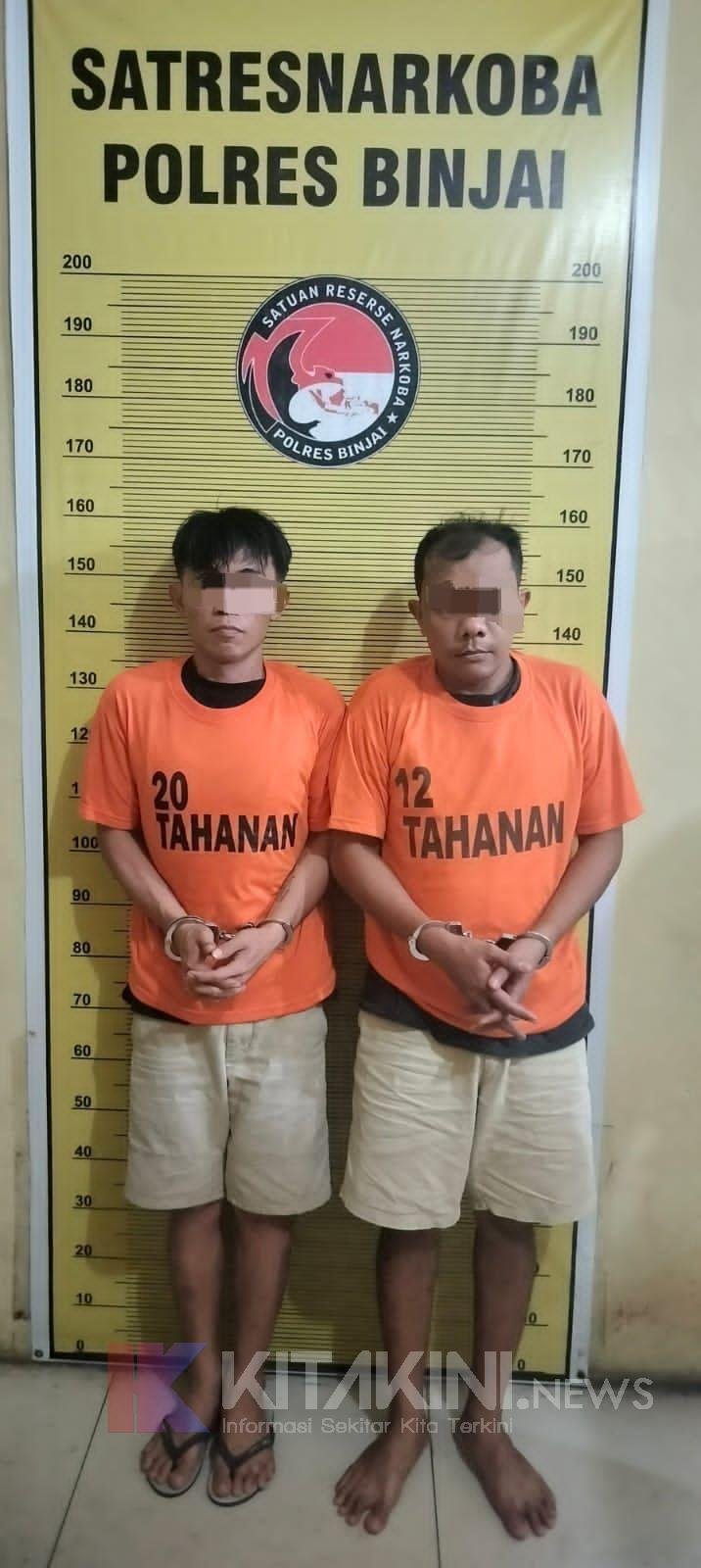 Polres Binjai Tangkap 2 Terduga Bandar Narkoba
