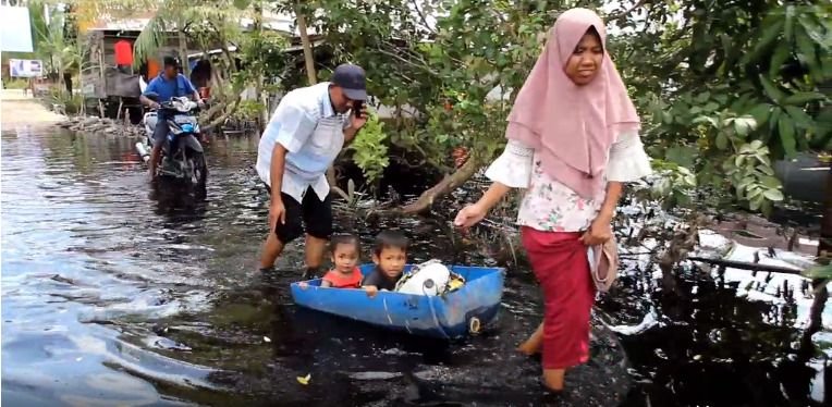 Ratusan Rumah di Rokan Hilir Terendam