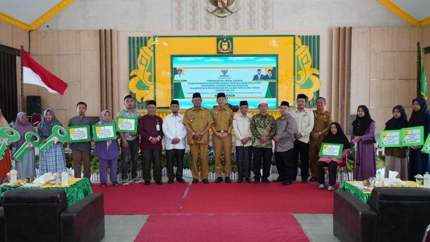 Ikut Pendistribusian Triwulan 1 Baznas Langkat, Syah Afandin Zakatkan Rp50 Juta