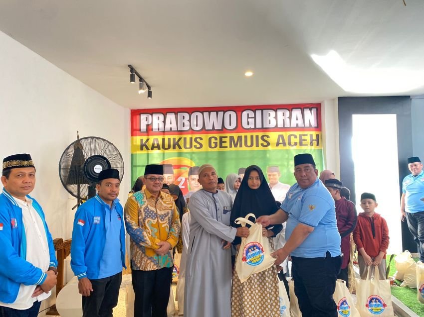 Syukuran Gemuis Prabowo-Gibran Aceh, Ratusan Anak Yatim dan Tokoh Masyarakat Doakan Prabowo Jadi Presiden 2024-2029
