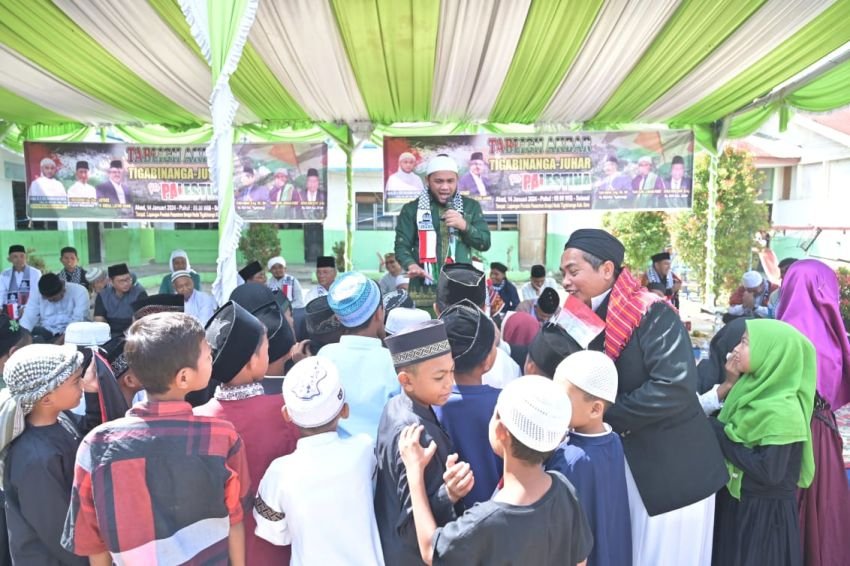 Peduli Palestina, Dedi Iskandar Batubara Motivasi Masyarakat di Tigabinanga Karo