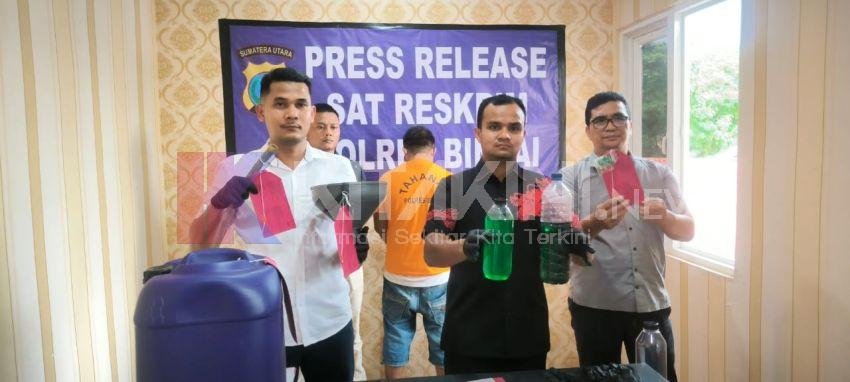 Polres Binjai Ungkap Praktik Pemalsuan Pertalite