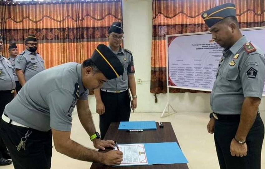 Lapas Narkotika Langkat Tandatangani Pakta Integritas dan Komitmen Bersama