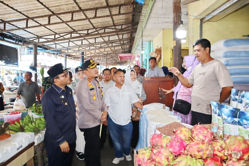 Pasca Pemilu, Kapolres Padangsidimpuan Tinjau Kesetabilan Harga Bahan Pokok