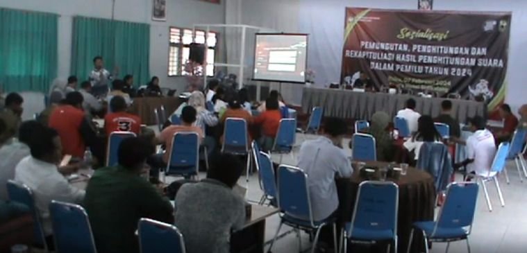 KPU Dairi Gelar Sosialisasi Pemungutan, Penghitungan dan Rekapitulasi Hasil Penghitungan Suara