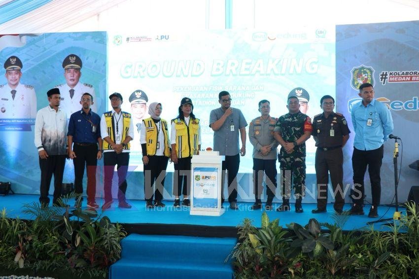 Hadiri Ground Breaking Stadion Teladan, Kajari Medan: Kita Siap Kawal dan Dampingi dari Aspek Hukum