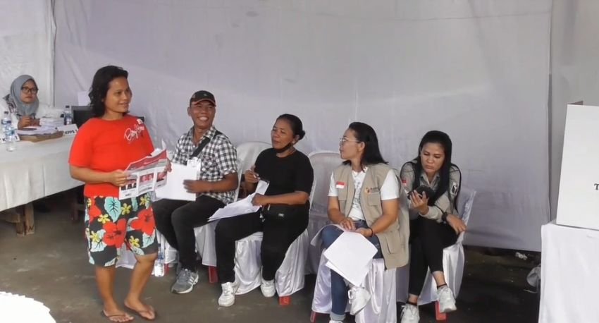 TPS 21 di Kelurahan Sei Putih Tengah Gelar PSU Pilpres