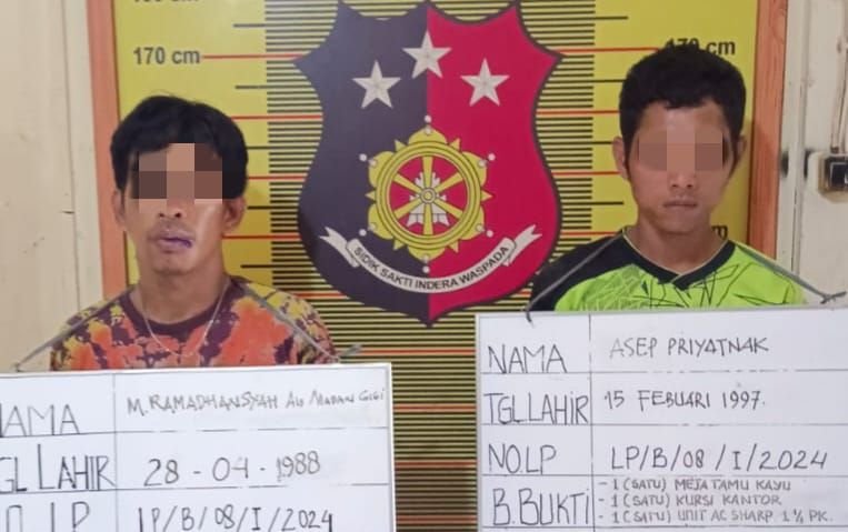 Petugas Polsek Belawan Tangkap Tersangka Pencurian di Kantor MUI Belawan