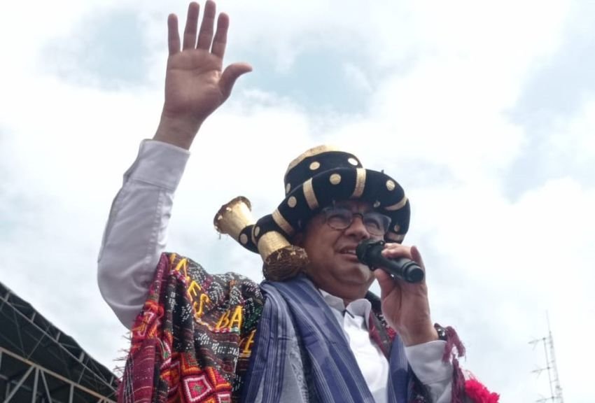 Anis Presiden Bergema di Lapangan Bagas Godang Muaratais Tapsel